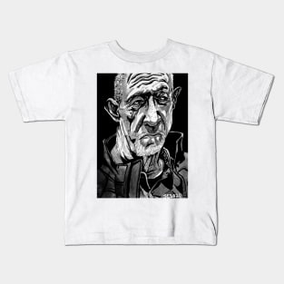 Mike Ehrmantraut "No Half Measures" portrait (original) Kids T-Shirt